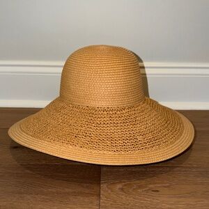 J. Crew Wide-Brim Beach Hat - Tan